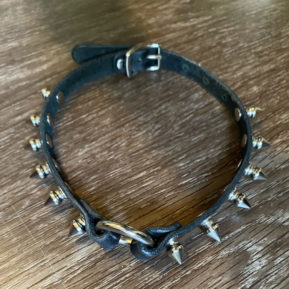 Zane Bayne Spiked Leather Choker